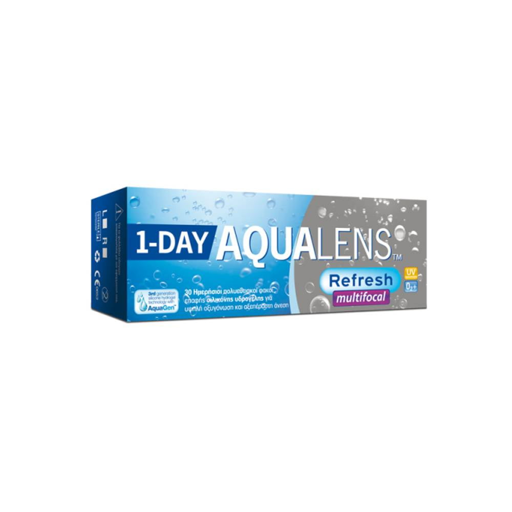 Aqualens Refresh 1Day Multifocal Ημερήσιοι Πολυεστιακοί Φακοί Επαφής (30 τεμ.)