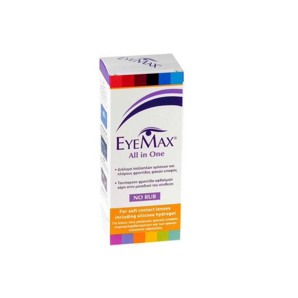 Eyemax All in One Διάλυμα Απολύμανσης και Ενυδάτωσης Φακών Eπαφής 100ml