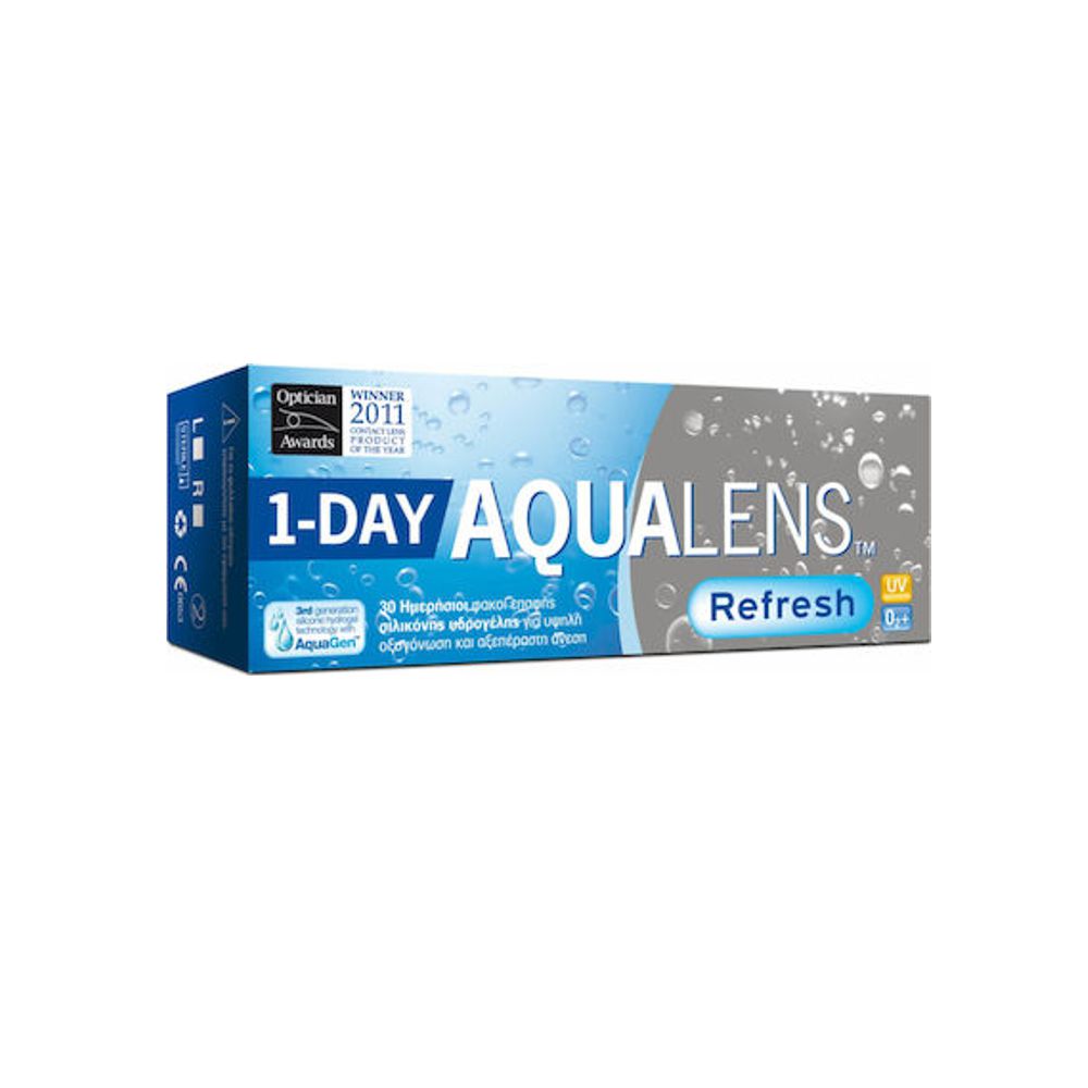 Aqualens Refresh 1Day Ημερήσιοι Φακοί Επαφής (30 τεμ.)